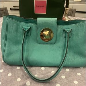 Kate spade Tiffany blue bag. Cute and clean. Small imperfections (see pics) used